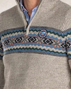 Half zip knitted pullover - Sahara Sand