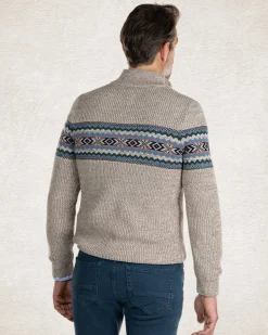 Half zip knitted pullover - Sahara Sand
