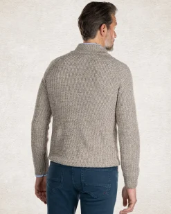 Half zip solid coloured pullover - Sahara Sand