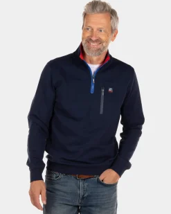 Half zip sweatshirt Areare - Reef Navy