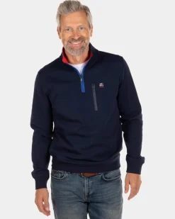 Half zip sweatshirt Areare - Reef Navy