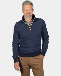 Half zip sweatshirt Travers - Ink Navy