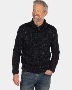 Heavy knitted jumper Orira - Steady Navy