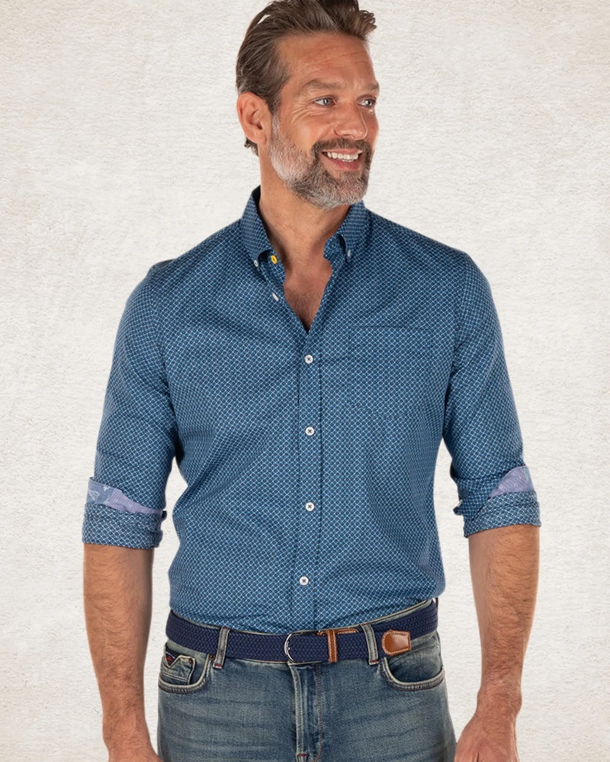 Heritage shirt - Charcoal Navy