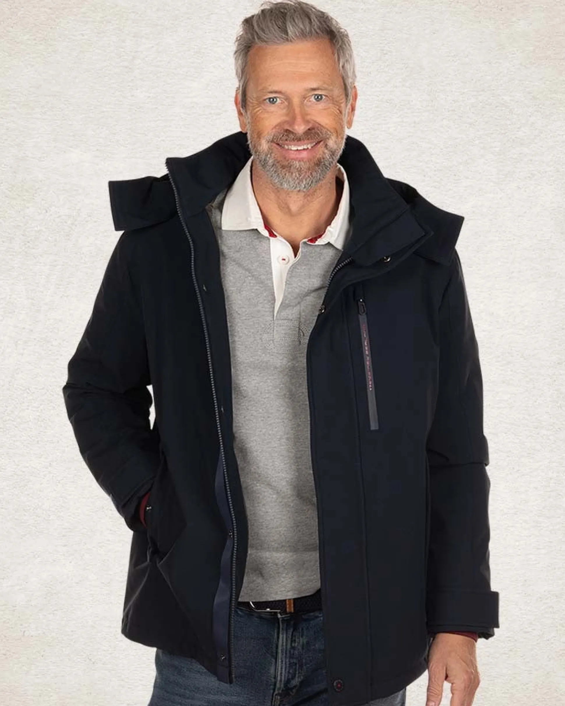Hooded parka jacket - Pitch navy