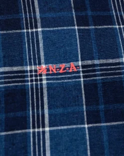 Indigo checkered shirt - Indigo