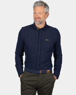 Indigo cotton shirt Oterei - Ink Navy
