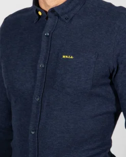 Indigo cotton shirt Oterei - Ink Navy