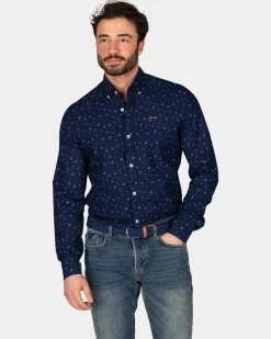 Indigo linen shirt - Indigo