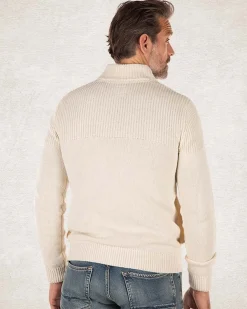 Knitted solid coloured cardigan - Milky Ecru