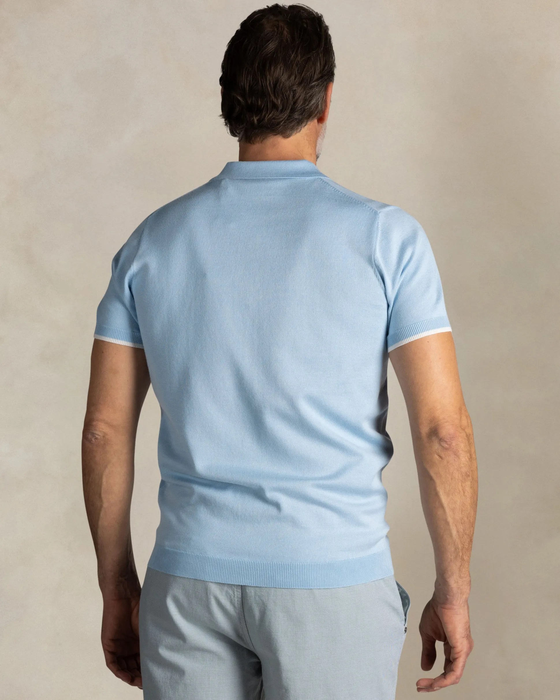 Light blue classic polo