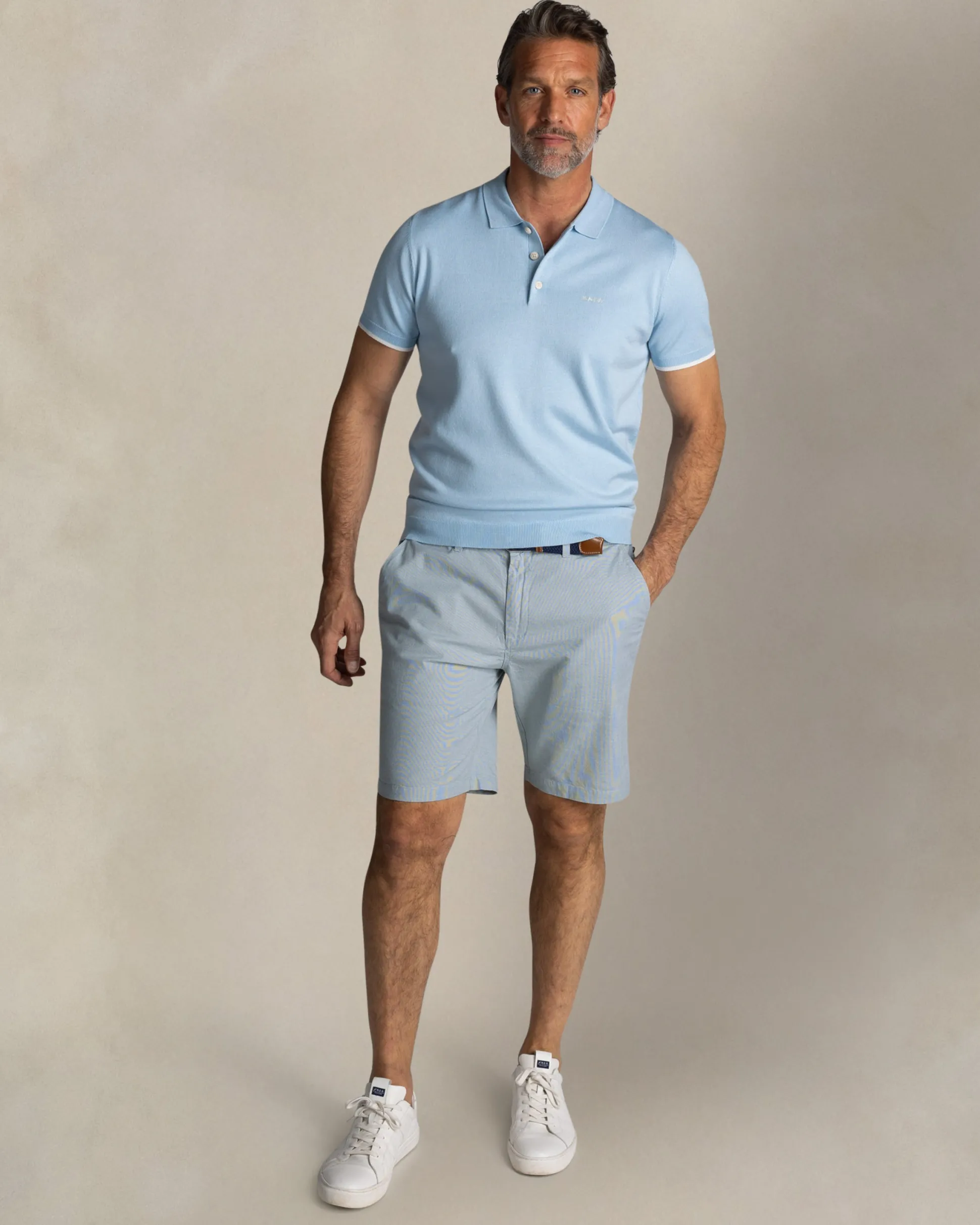 Light blue classic polo