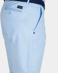 Light Blue Cotton Chino Shorts