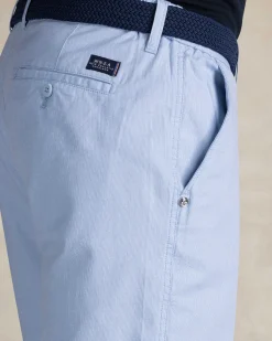 Light blue cotton shorts with stretch
