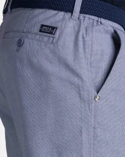 Light blue cotton stretch shorts