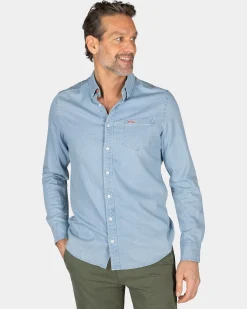 Light blue denim shirt