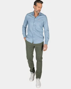 Light blue denim shirt