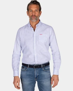 Light blue linen shirt