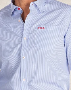 Light blue long sleeved cotton shirt - liGht Blue