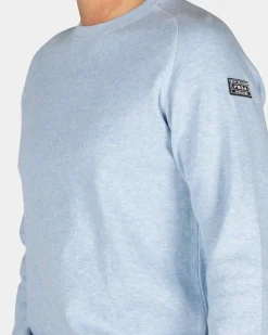 Light blue pullover with round neck