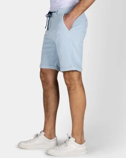 Light Blue Ribbed Shorts