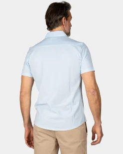 Light Blue Shirt with Short Sleeves