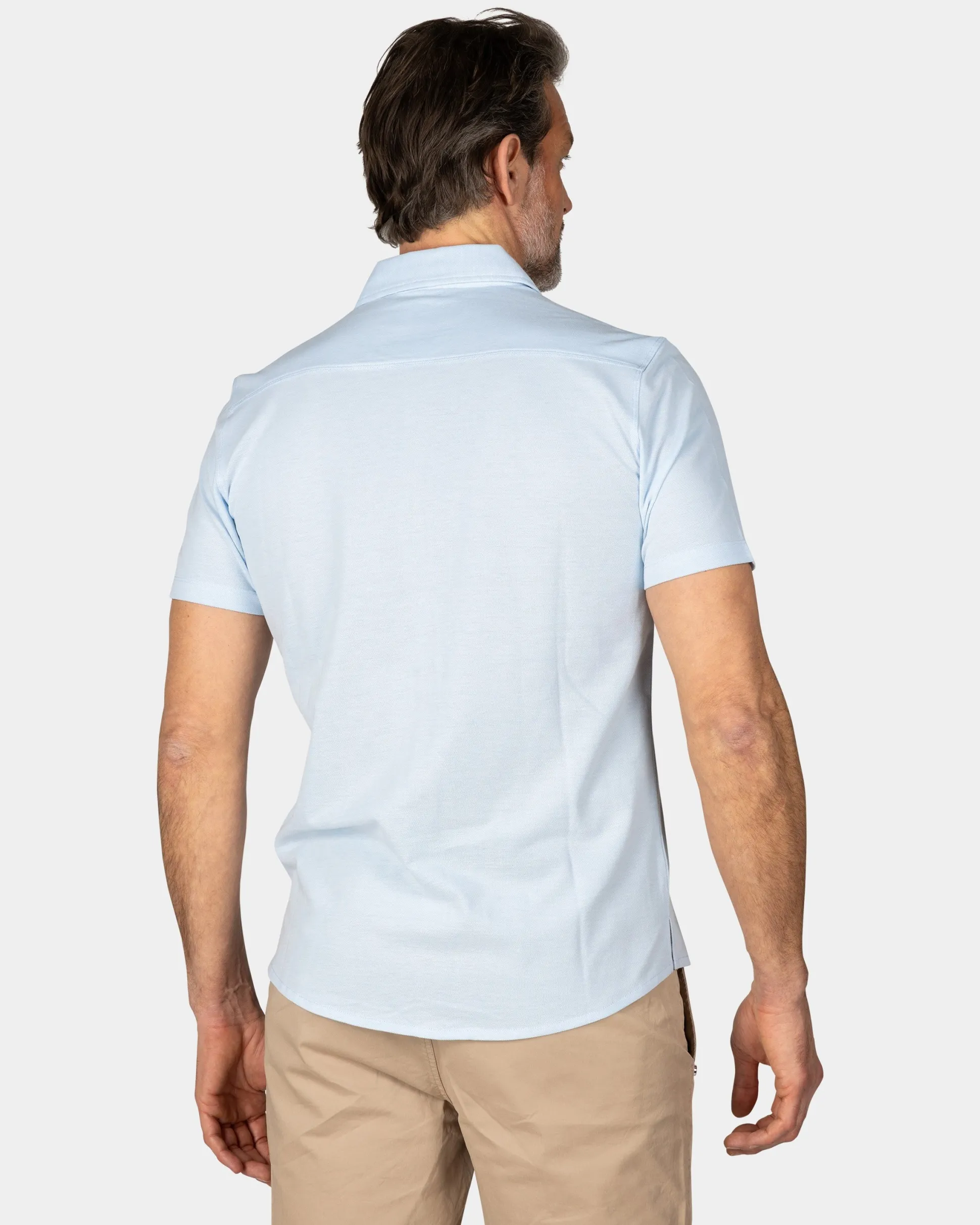 Light Blue Shirt with Short Sleeves