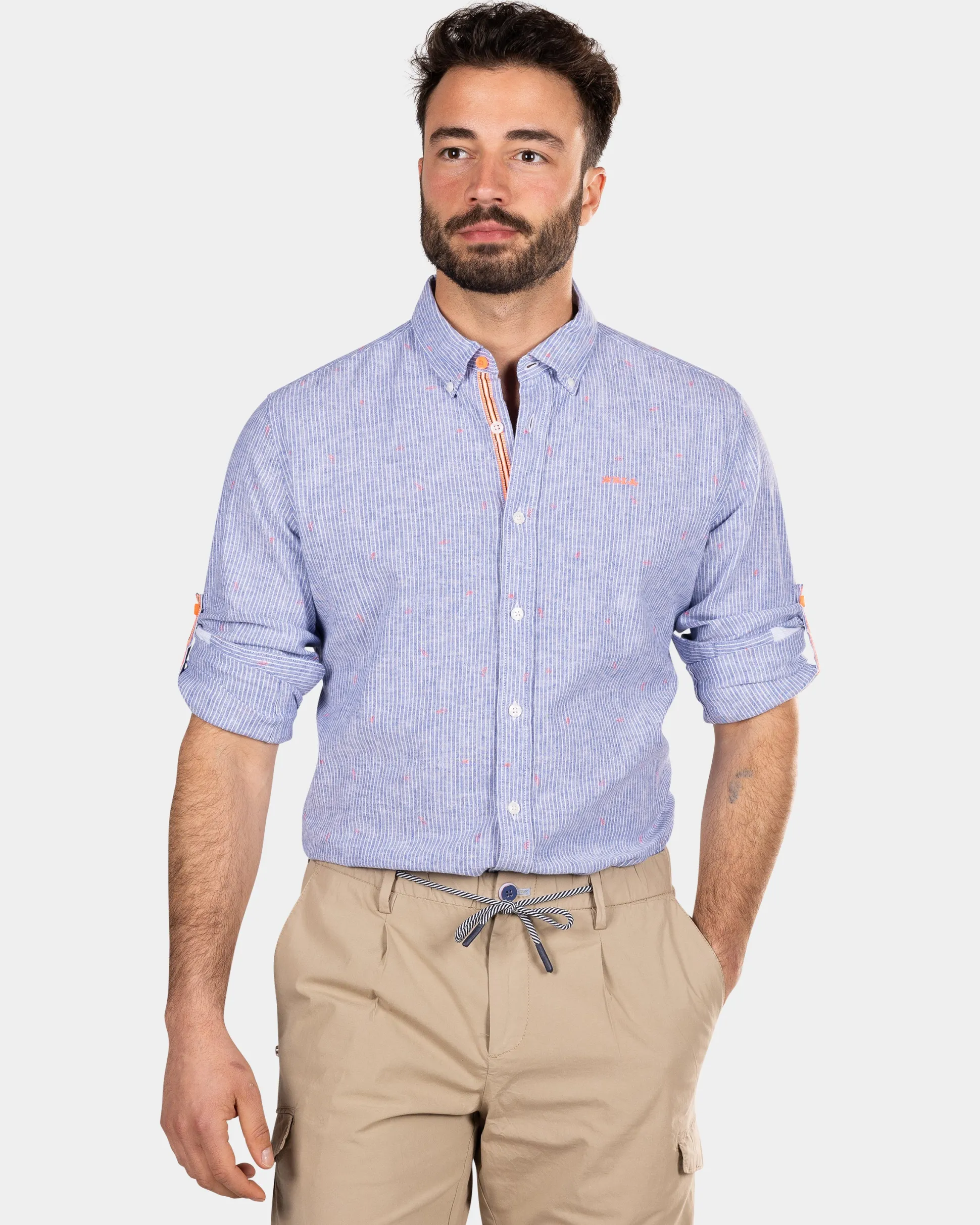 Light blue shirt with stripe - Light Blue