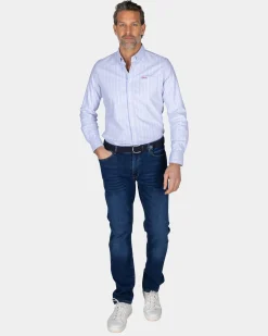 Light blue striped shirt