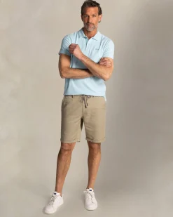 Light blue terry cloth polo