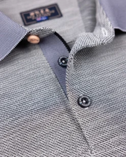 Light gray long sleeve polo