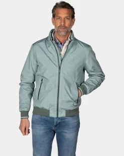 Light green bomber jacket