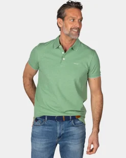 Light green cotton polo