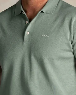 Light green knitted polo