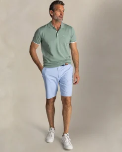 Light green knitted polo