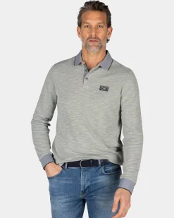 Light green long sleeve polo