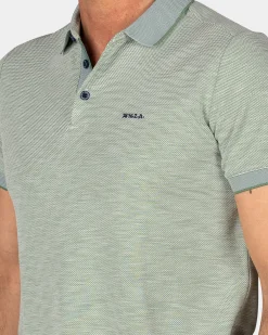 Light Green Polo with Modal