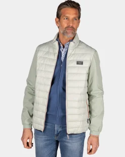 Light green quilted jacket