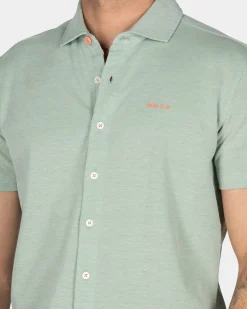 Light Green Shirt with Short Sleeves