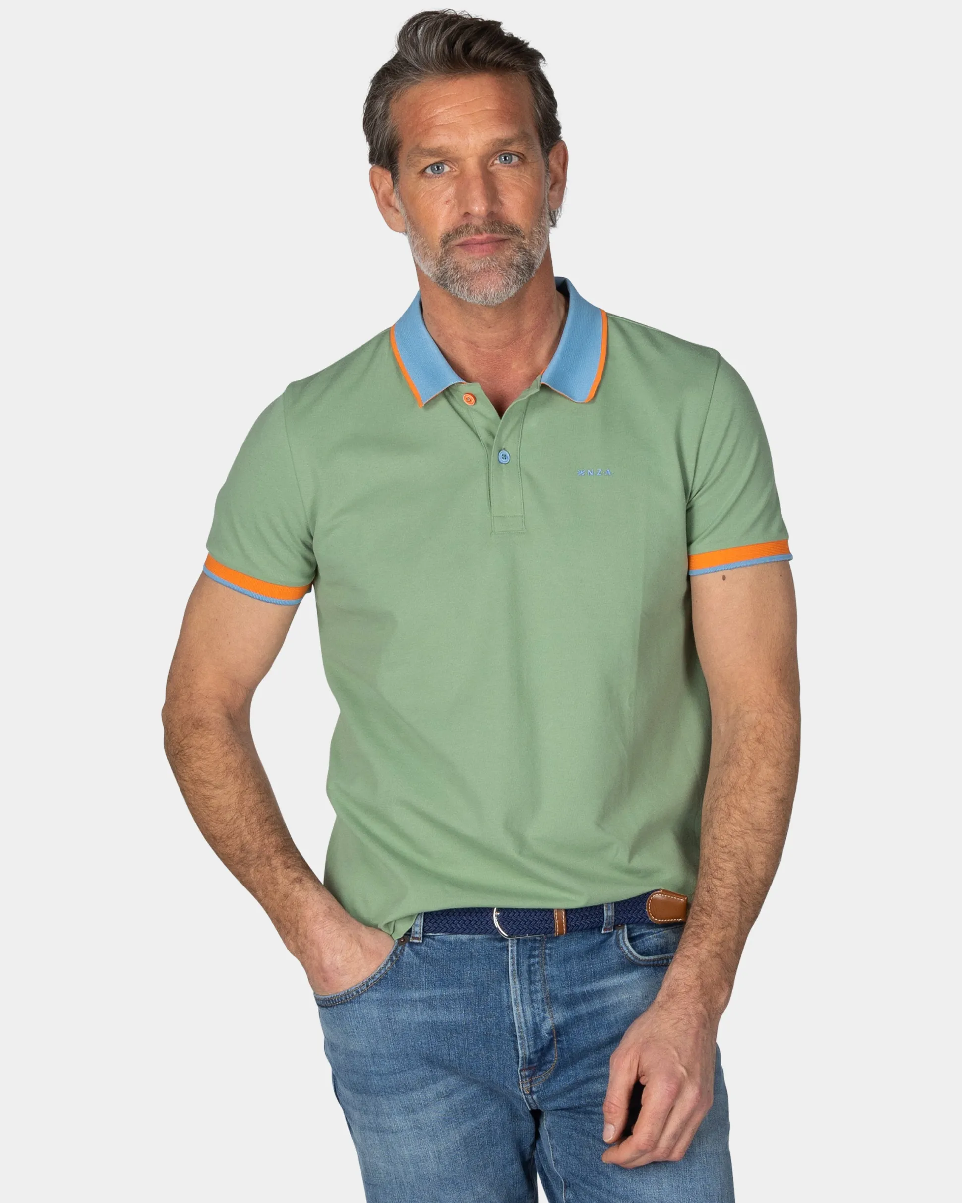 Light green sporty polo