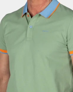 Light green sporty polo
