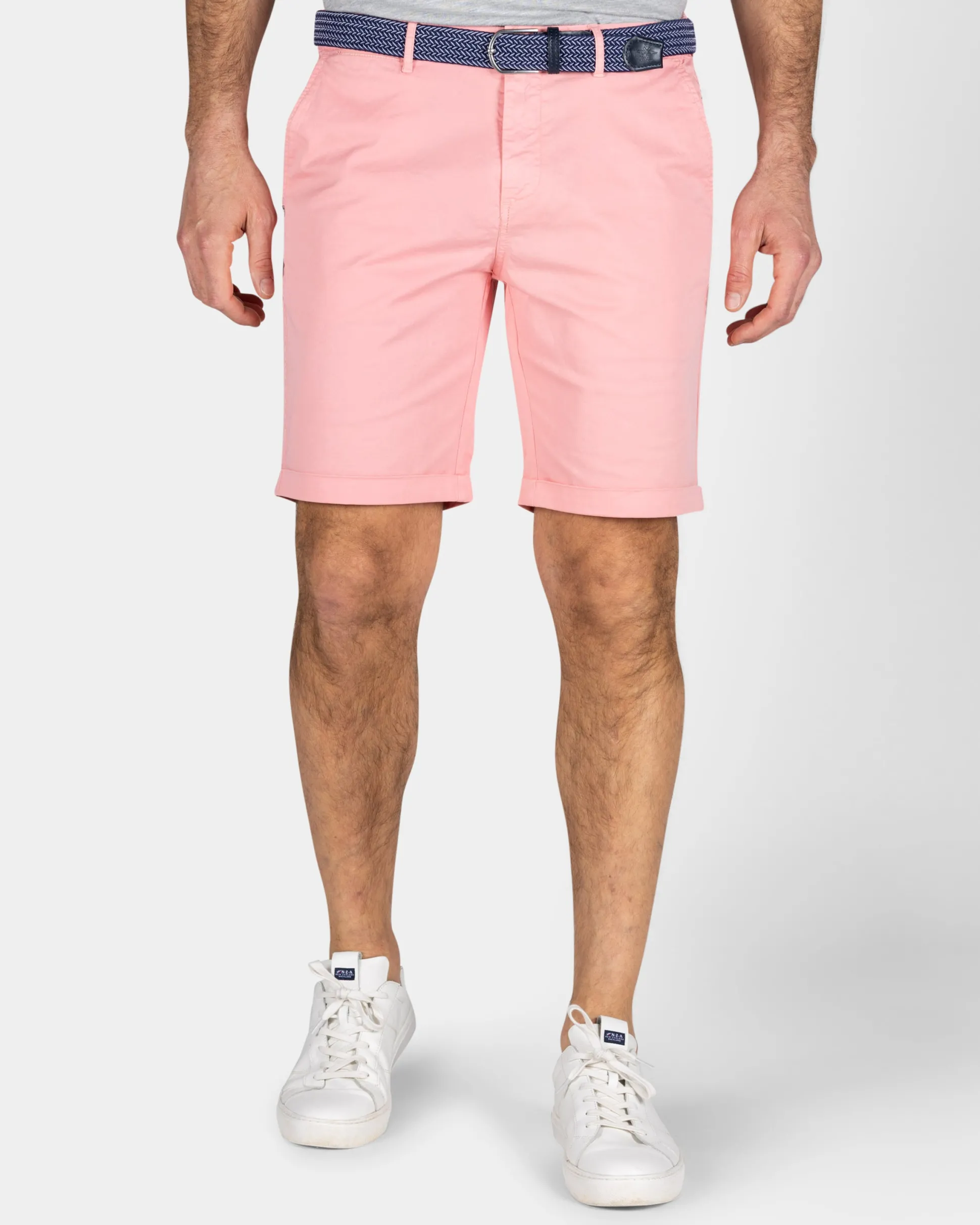 Light Pink Cotton Chino Shorts