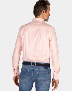 Light pink solid cotton shirt
