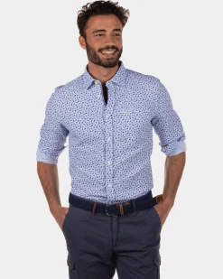 Lightblue cotton shirt Onoke - Light Blue