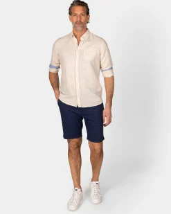Linen Beige Long Sleeve Shirt