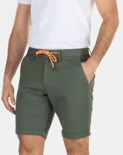 Linen chino shorts - High Summer Army