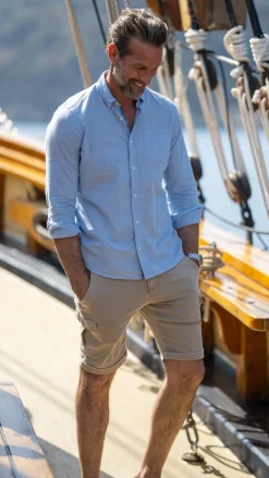 Long sleeves shirt - Bed Blue