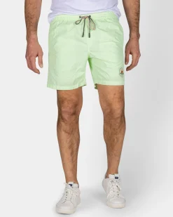Mint Green Solid Swim Shorts with Lycra Lining