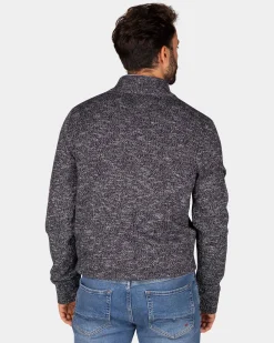Mottled dark blue sweater - Winter Navy