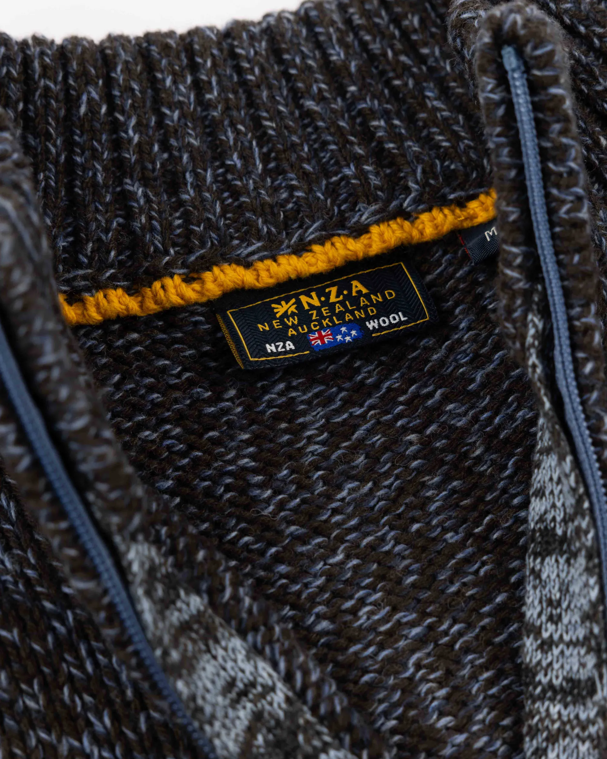Mottled dark brown wool pullover - Dark Mocca